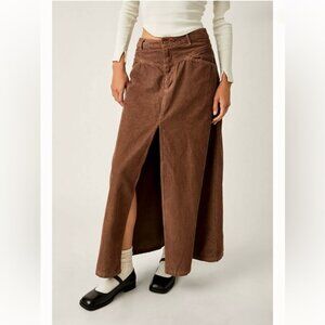 We The Free Come As You Are Corduroy Cotton Maxi Skirt